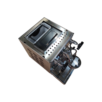 Rocket Appartamento Espressomaschine, Edelstahl/ Schwarz - B-Ware Transportschaden