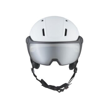 CRIVIT Kinder Skihelm mit selbsttönendem Visier (Weiß) - B-Ware sehr gut