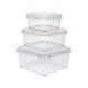 ERNESTO® Glas-Frischhaltedosen, 3-teilig (Quadratisch) - B-Ware sonstiges