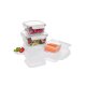 ERNESTO® Glas-Frischhaltedosen, 3-teilig (Quadratisch) - B-Ware sonstiges