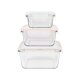 ERNESTO® Glas-Frischhaltedosen, 3-teilig (Quadratisch) - B-Ware sonstiges