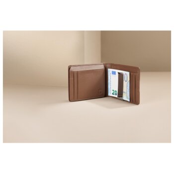LIVERGY® Herren Magic Wallet \ Leder-Geldbörse aus Leder - B-Ware