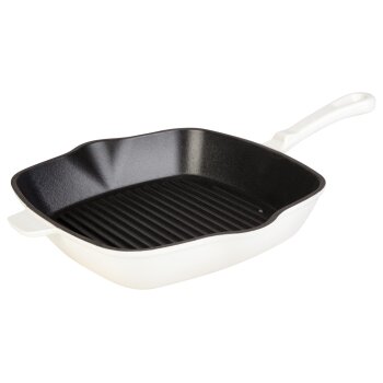 LIVARNO home Gusseisen-Grillpfanne, mit beidseitigem Ausgießer (beige) - B-Ware Transportschaden Kosmetisch