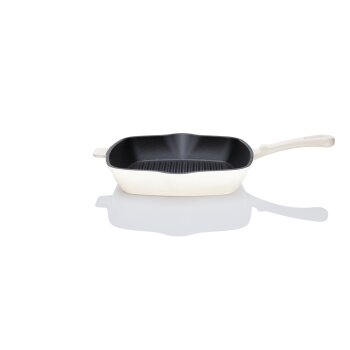LIVARNO home Gusseisen-Grillpfanne, mit beidseitigem Ausgießer (beige) - B-Ware Transportschaden Kosmetisch