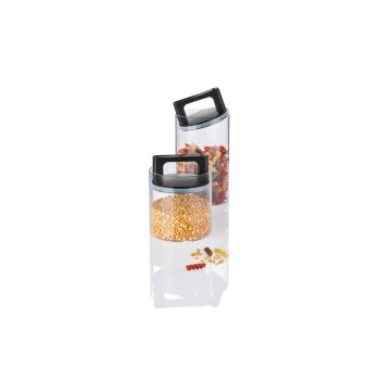 LIVARNO HOME Vorratsgläser mit luftdichten Deckeln, 2er-Set (Transparent) - B-Ware neuwertig