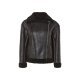 esmara® Damen Bikerjacke, gefüttert mit warmem Lammfellimitat (schwarz, S(36/38)) - B-Ware neuwertig