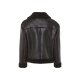 esmara® Damen Bikerjacke, gefüttert mit warmem Lammfellimitat (schwarz, S(36/38)) - B-Ware neuwertig