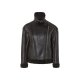 esmara® Damen Bikerjacke, gefüttert mit warmem Lammfellimitat (schwarz, S(36/38)) - B-Ware neuwertig