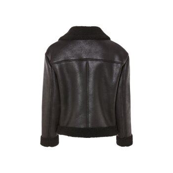 esmara® Damen Bikerjacke, gefüttert mit warmem Lammfellimitat - B-Ware