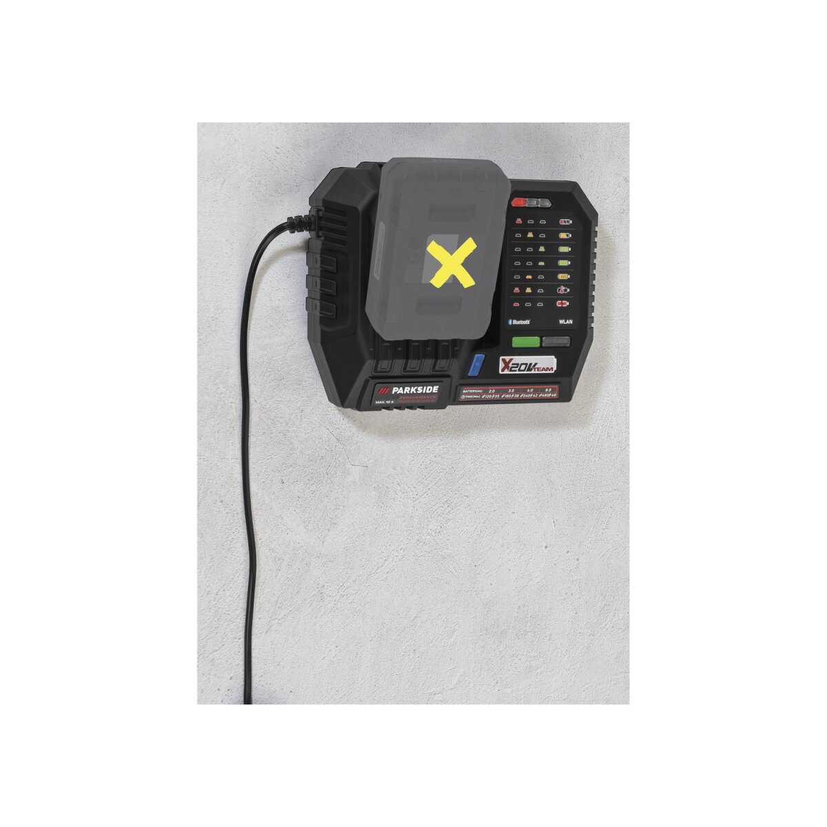 PARKSIDE PERFORMANCE® 20 V Smart-Akku-Ladegerät »PLGS 2012 A1«, 12 A 12 A Und 20 V Smart Akku Paps 204 A1 4 Ah 9713381