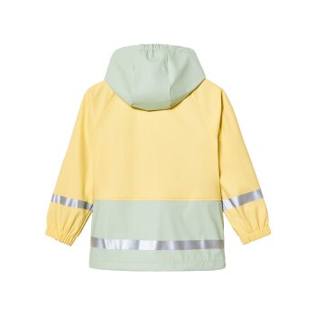 lupilu® Baby / Kleinkinder Matsch- und Buddeljacke mit Fleece gefüttert (gelb/mint, 110/116) - B-Ware neuwertig