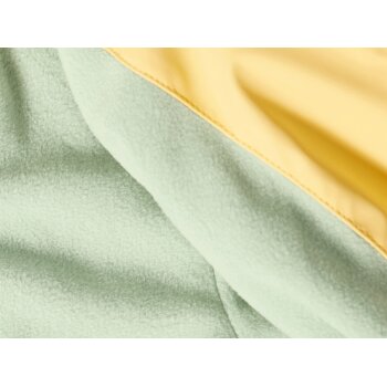 lupilu® Baby / Kleinkinder Matsch- und Buddeljacke mit Fleece gefüttert (gelb/mint, 110/116) - B-Ware neuwertig