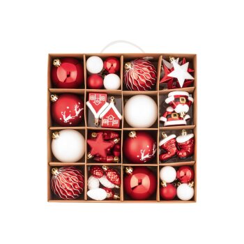 LIVARNO home Weihnachtsschmuck, zum Aufhängen (50er Set) - B-Ware sehr gut