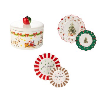 LIVARNO home Keksdose / Servierteller-Set - B-Ware