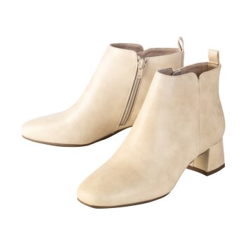 esmara® Damen Stiefeletten mit Reißverschluss (beige, 37) - B-Ware neuwertig