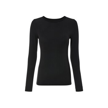 esmara® Damen Langarmshirts, 2 Stück, in Ripp-Qualität (schwarz, XS(32/34)) - B-Ware neuwertig