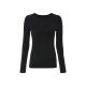 esmara® Damen Langarmshirts, 2 Stück, in Ripp-Qualität (schwarz, XS(32/34)) - B-Ware neuwertig
