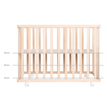 roba Jumbotwins Laufgitter, 75 x 100 cm, natur - B-Ware sehr gut