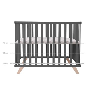 roba Laufgitter, 75 x 100 cm, inkl. Einlage, anthrazit - B-Ware sehr gut