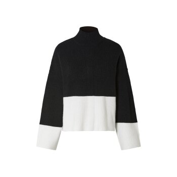 esmara® Damen Strickpullover mit Stehkragen (schwarz, S(36/38)) - B-Ware neuwertig