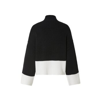 esmara® Damen Strickpullover mit Stehkragen (schwarz, S(36/38)) - B-Ware neuwertig