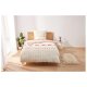 LIVARNO home Fleece-Bettwäsche, 155 x 220 cm (Hirsch/rot) - B-Ware neuwertig