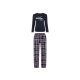 esmara® Damen Pyjama, hoher Baumwollanteil (navy, M(40/42)) - B-Ware neuwertig