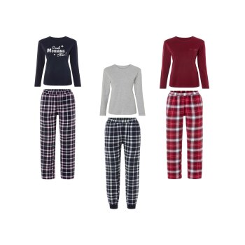 esmara® Damen Pyjama, hoher Baumwollanteil - B-Ware