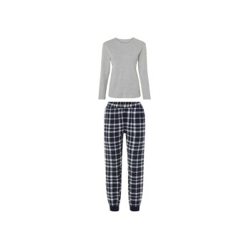 esmara® Damen Pyjama, hoher Baumwollanteil - B-Ware