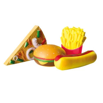 roba 4er-Set Squishies Fast Food, Antistress Spielzeug -...
