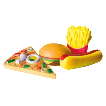 roba 4er-Set Squishies Fast Food, Antistress Spielzeug -...