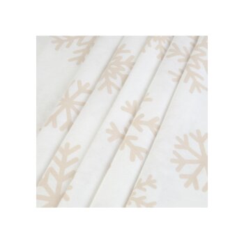 LIVARNO home Feinbiber-Bettwäsche, 135 x 200 cm (Schneeflocke) - B-Ware neuwertig