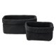 LIVARNO HOME Aufbewahrungskörbe / Hängeregal, 0,5 kg (Aufbewahrungskorb 2er schwarz) - B-Ware sehr gut