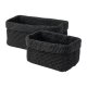 LIVARNO HOME Aufbewahrungskörbe / Hängeregal, 0,5 kg (Aufbewahrungskorb 2er schwarz) - B-Ware sehr gut
