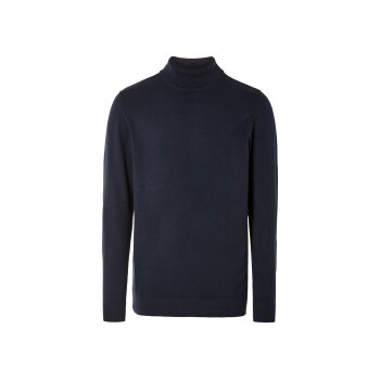 LIVERGY® Herren Rollkragenpullover, mit hohem Baumwollanteil (marine, XL (56/58)) - B-Ware neuwertig