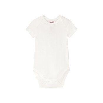 lupilu® Baby Bodies, 5 Stück, kurzarm, aus reiner Bio-Baumwolle (grau/gelb/mint, 74/80) - B-Ware neuwertig
