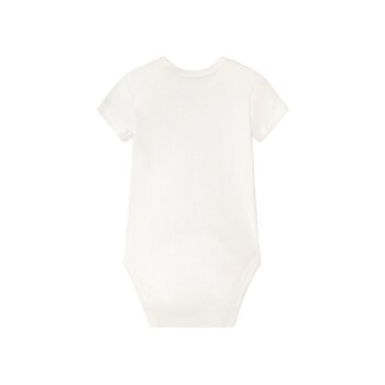 lupilu® Baby Bodies, 5 Stück, kurzarm, aus reiner Bio-Baumwolle (grau/gelb/mint, 74/80) - B-Ware neuwertig