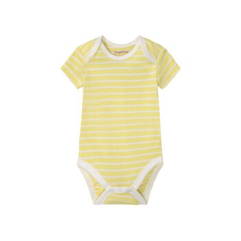 lupilu® Baby Bodies, 5 Stück, kurzarm, aus reiner Bio-Baumwolle (grau/gelb/mint, 74/80) - B-Ware neuwertig