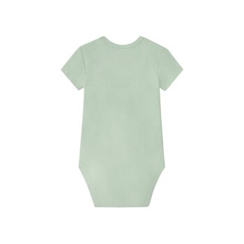 lupilu® Baby Bodies, 5 Stück, kurzarm, aus reiner Bio-Baumwolle (grau/gelb/mint, 74/80) - B-Ware neuwertig