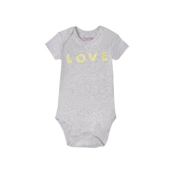 lupilu® Baby Bodies, 5 Stück, kurzarm, aus reiner Bio-Baumwolle (grau/gelb/mint, 74/80) - B-Ware neuwertig