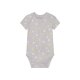 lupilu® Baby Bodies, 5 Stück, kurzarm, aus reiner Bio-Baumwolle (grau/gelb/mint, 74/80) - B-Ware neuwertig