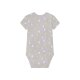 lupilu® Baby Bodies, 5 Stück, kurzarm, aus reiner Bio-Baumwolle (grau/gelb/mint, 74/80) - B-Ware neuwertig