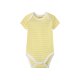 lupilu® Baby Bodies, 5 Stück, kurzarm, aus reiner Bio-Baumwolle (grau/gelb/mint, 74/80) - B-Ware neuwertig