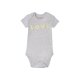 lupilu® Baby Bodies, 5 Stück, kurzarm, aus reiner Bio-Baumwolle (grau/gelb/mint, 74/80) - B-Ware neuwertig