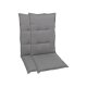 GO-DE Textil Gartenauflage / Kissen, wasserabweisend, pflegeleicht (2er Set Hochlehner, grau) - B-Ware neuwertig