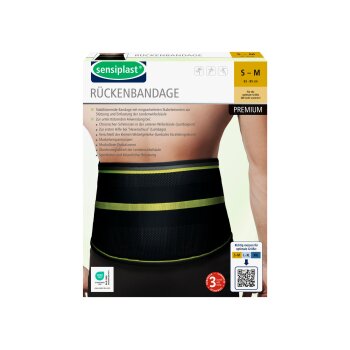 sensiplast® Rückenbandage, mit Stabelementen (S-M) - B-Ware sehr gut