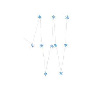 LIVARNO home LED-Lichterkette mit 3D-Leuchtsternen, 10 LEDs, mit Timer (Hellblauer 3D-Stern) - B-Ware sehr gut