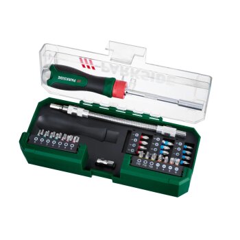 PARKSIDE® Ratschen-Schraubendreher Bit-Set, in praktischer Kunststoffbox - B-Ware neuwertig