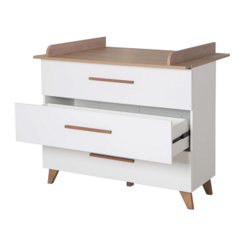 roba Wickelkommode Ole, Eiche/weiß - B-Ware neuwertig