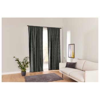 LIVARNO home Vorhang Samt, 135 x 254 cm - B-Ware